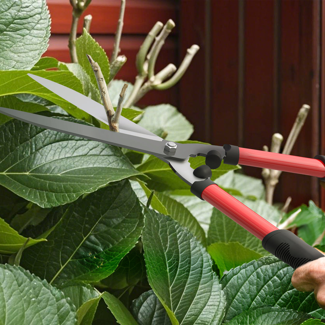 Hækkeklippersæt 3-delt havesaks, beskæresaks med stålklinger, håndtag