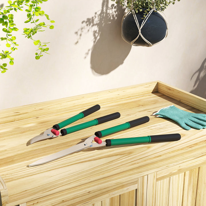 Havesakssæt 2-delt klingelængde 40 cm beskæresaks med non-stick belagte metalklinger