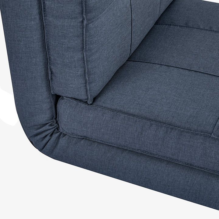 Gulvsofa klapstol sovestol gulvstol 5-personers justerbar klapstol sovesofa enkeltsofa blå 61 x 73 x 58 cm