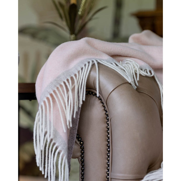 Merino/cashmere uldtæppe Milan Rosa Orlo