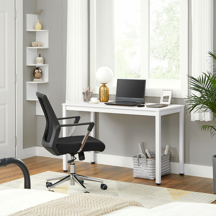 Skrivebord / spisebord 120 x 60 cm – UNO hvid (minimalistisk design)