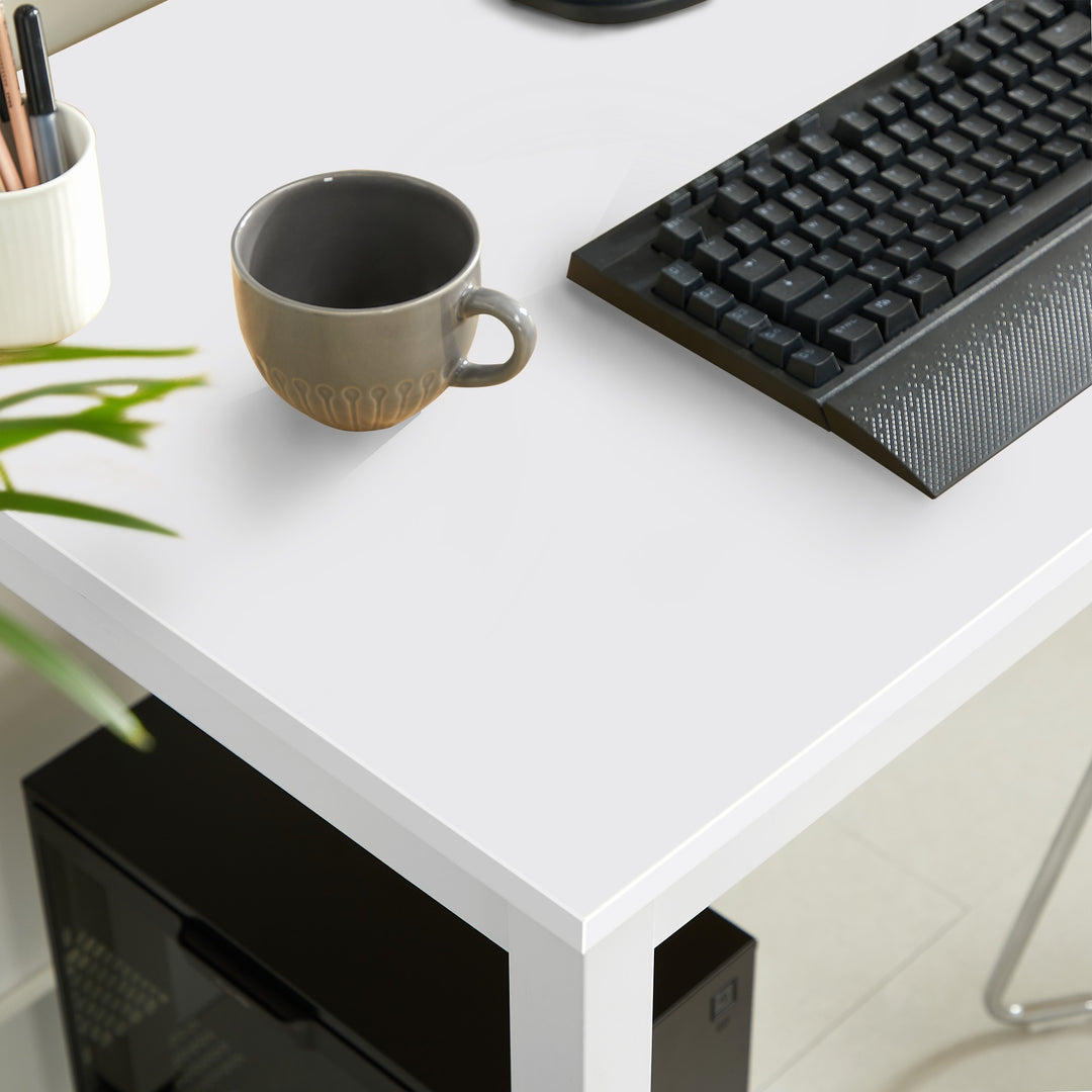 Skrivebord / spisebord 120 x 60 cm – UNO hvid (minimalistisk design)