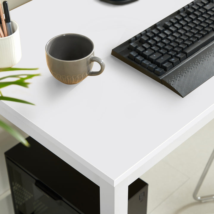Skrivebord / spisebord 120 x 60 cm – UNO hvid (minimalistisk design)