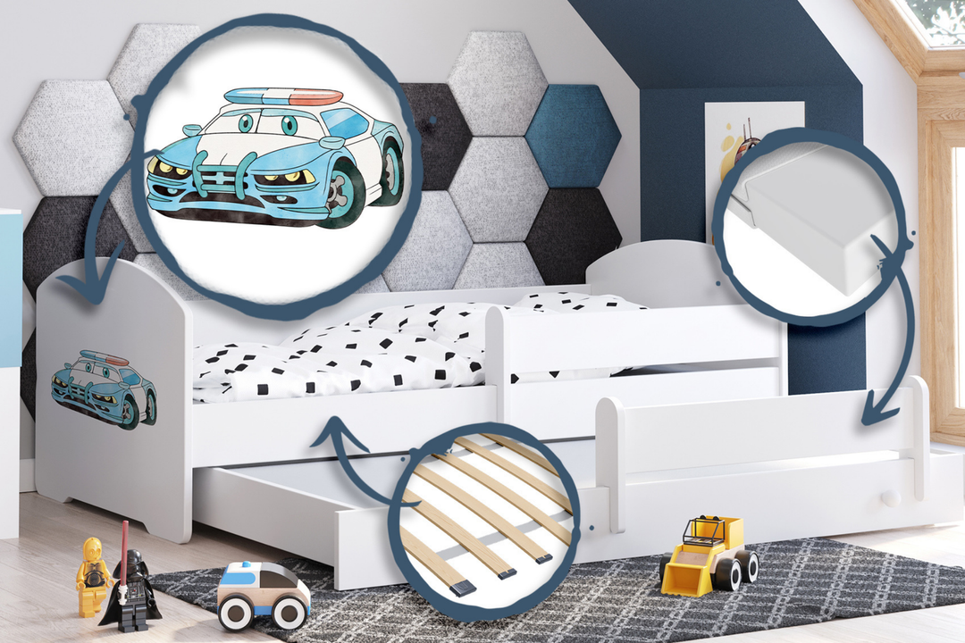 Dobbeltseng Luk 160x80 - Politi