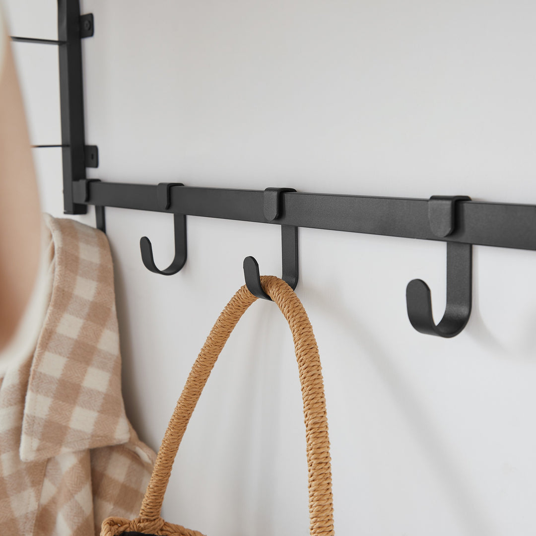 Knagerække med bøjlestang – ARTISAN OAK / sort (loft-design)