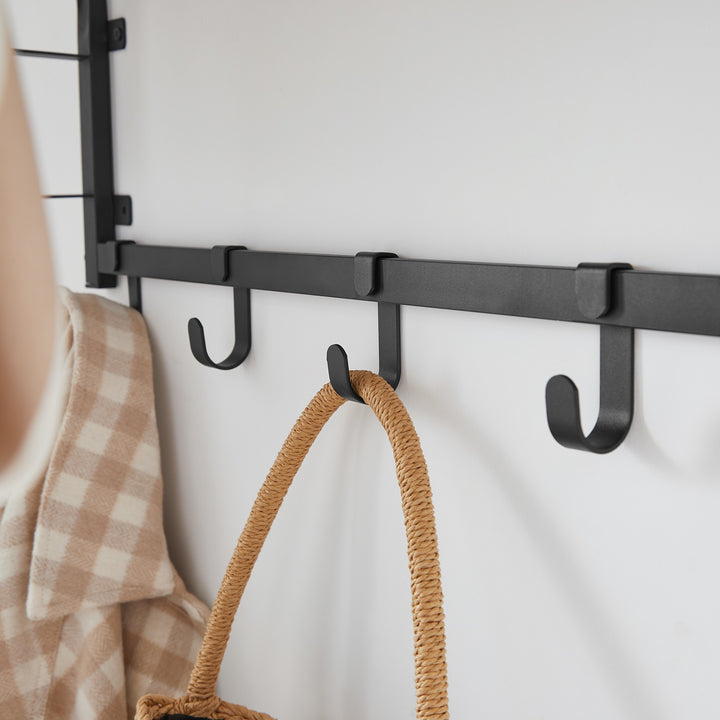 Knagerække med bøjlestang – ARTISAN OAK / sort (loft-design)