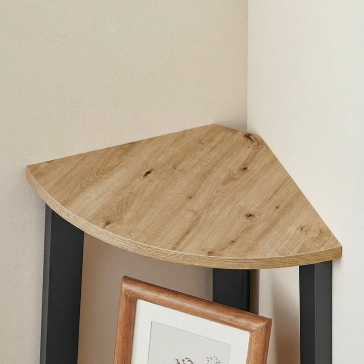 Bogreol med 4 hylder – ARTISAN OAK / sort