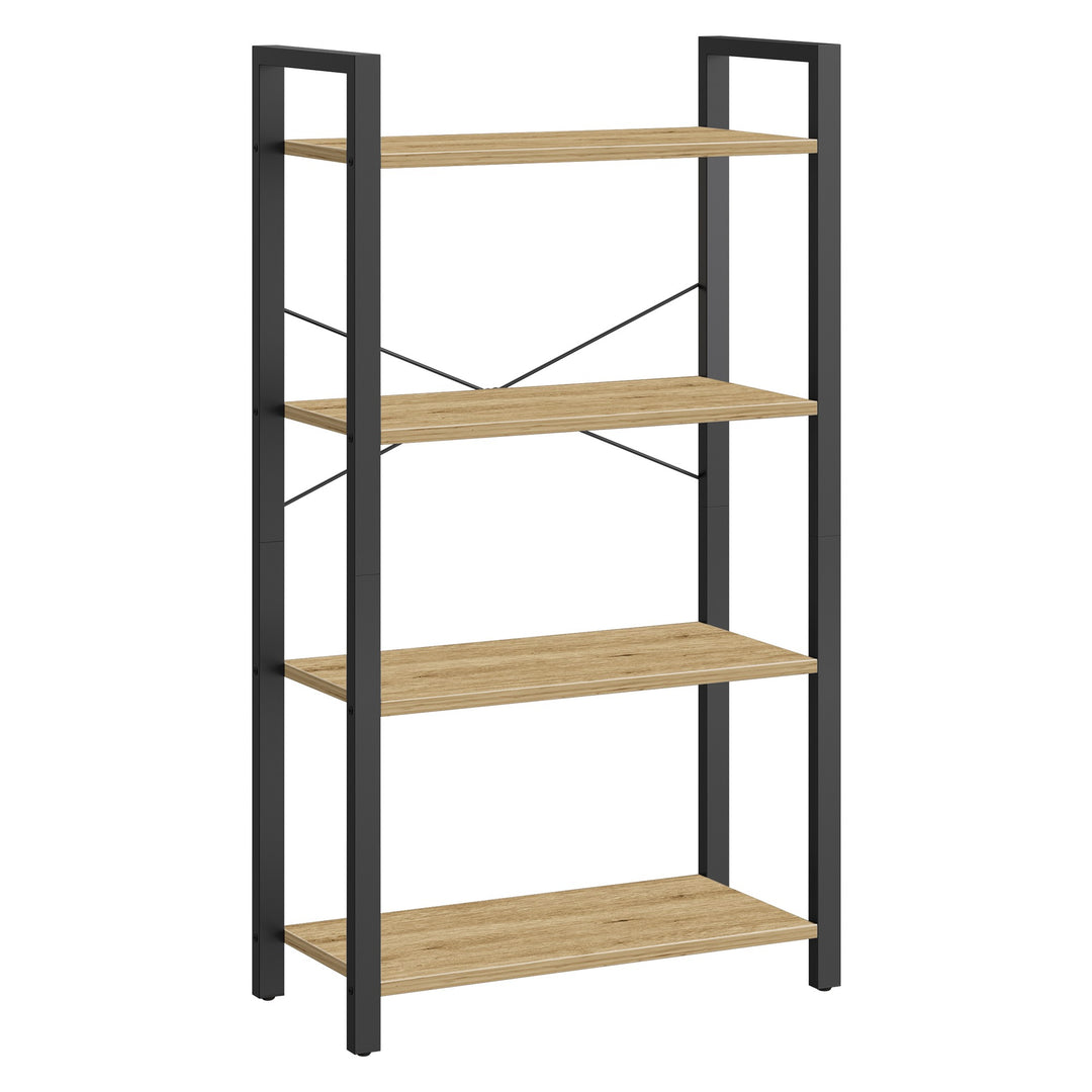 Reol med 4 hylder – ARTISAN OAK / sort