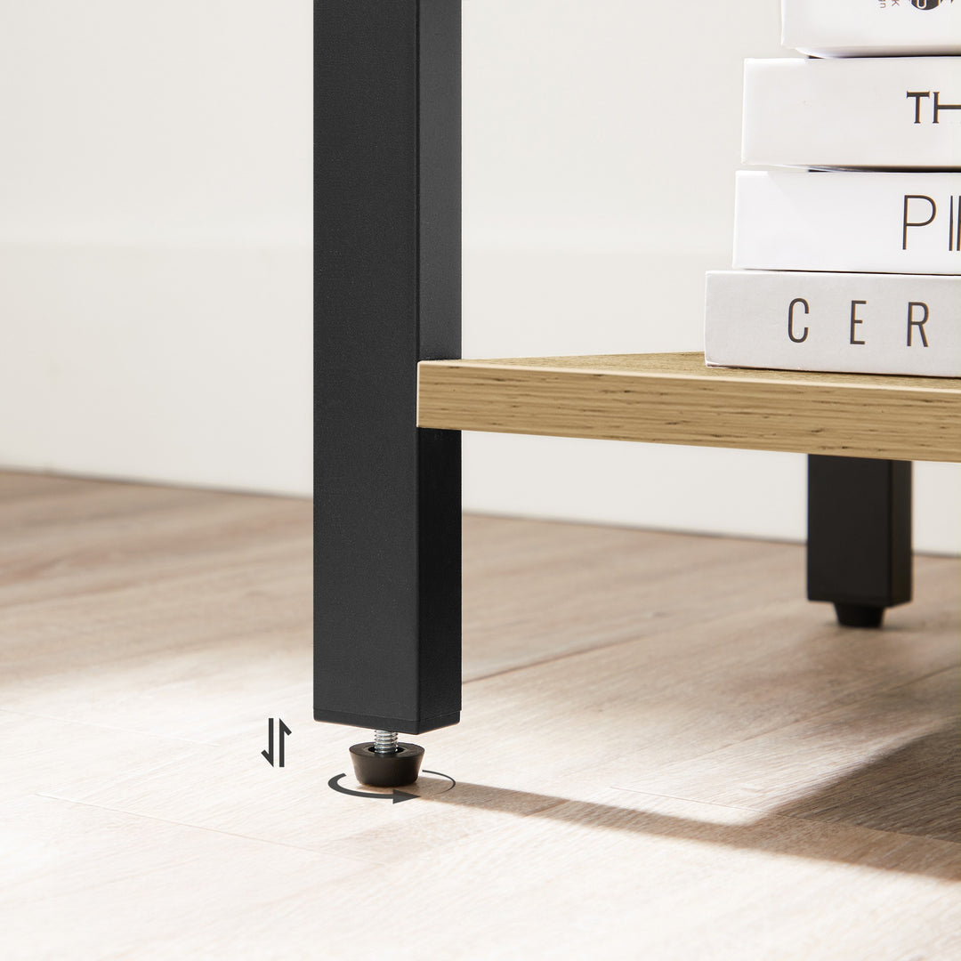 Reol med 4 hylder – ARTISAN OAK / sort