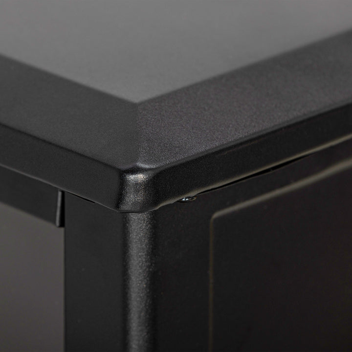 Elektrisk pejs med realistisk brandeffekt, overophedningsbeskyttelse og lav støj, 1800w, sort