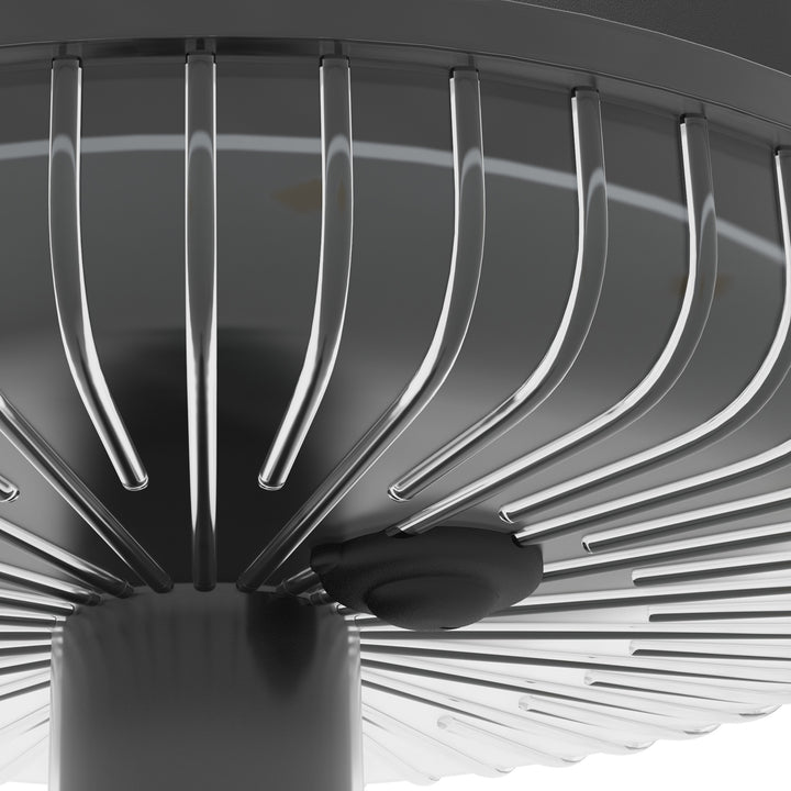 Solcelledrevne havelamper, vandtætte, varm hvide led-lamper, 10-12 timers driftstid, sort