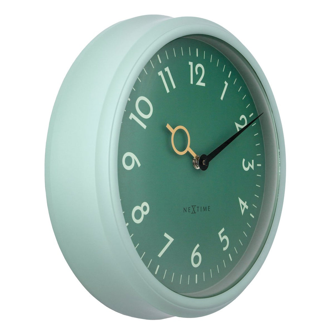 Vægur 30,5 cm-Silent-ABS-NeXtime 'Golden Hour Wall'