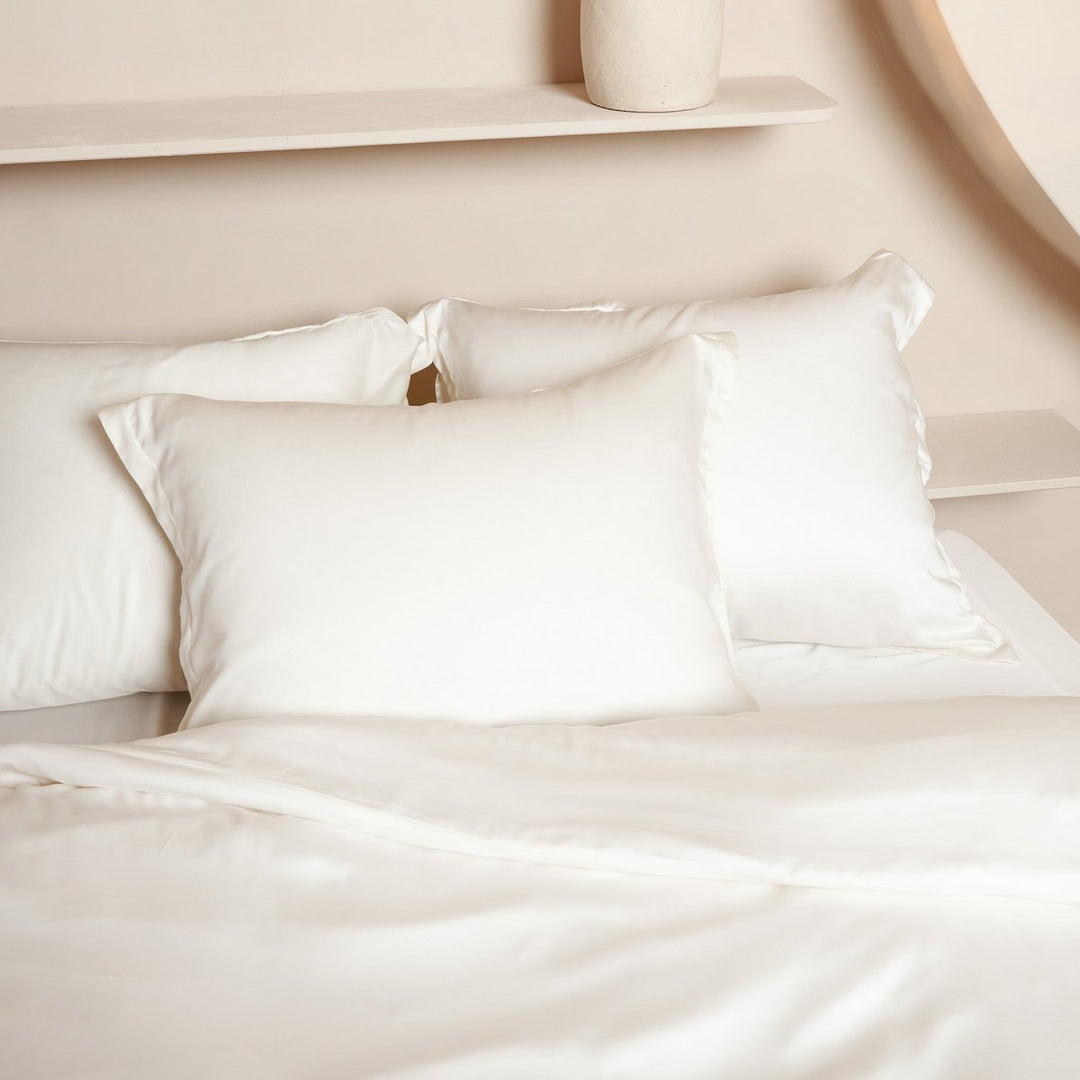 TENCEL™ - Satin pudebetræk Off White