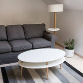 OVO højt Sofabord B 110 x D 70cm - Mørkegrå