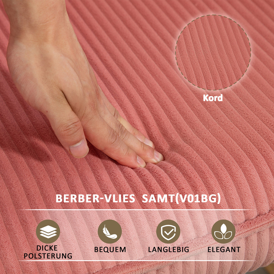 Gyngestol, lænestol, gyngestol, belastningskapacitet op til 120 kg, polyester, 98 x 71 x 101 cm, pink