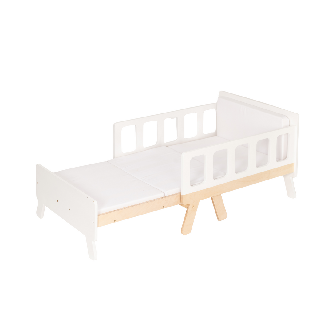 Smart børneseng der vokser med, hvid