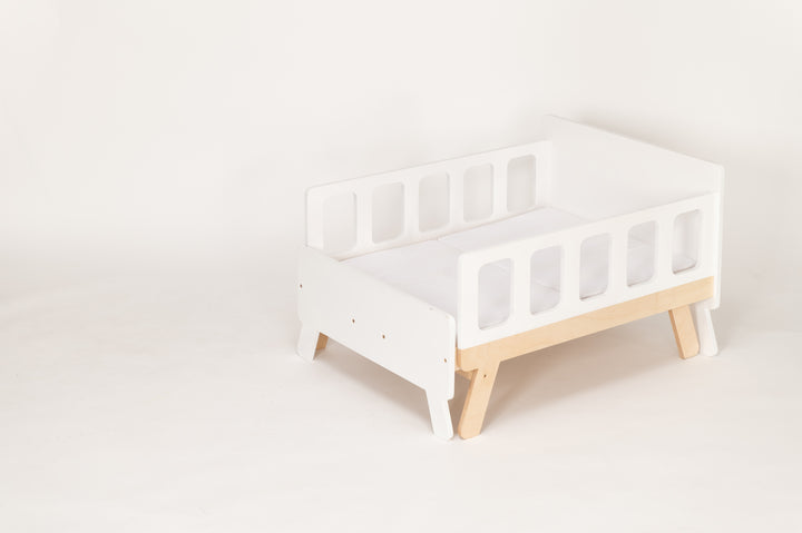 Smart børneseng der vokser med, hvid