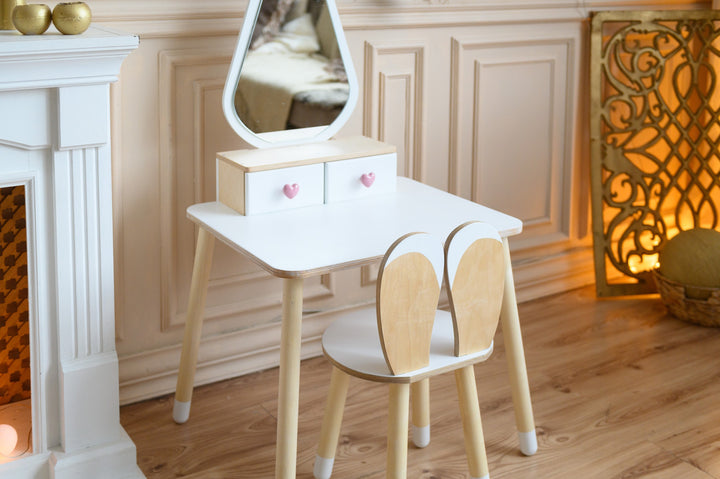 Sminkebord til barn, hvid