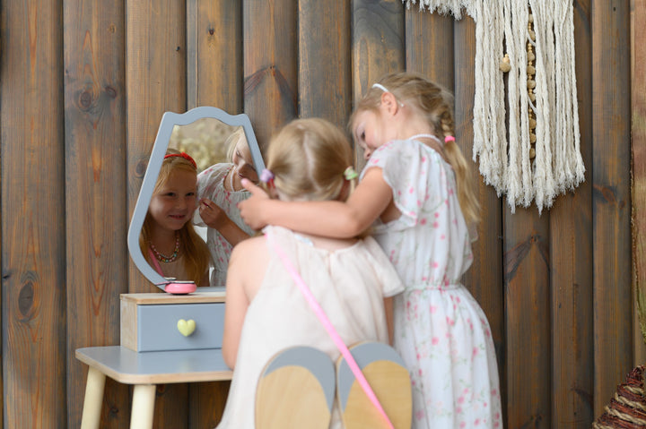 Sminkebord til barn, grå