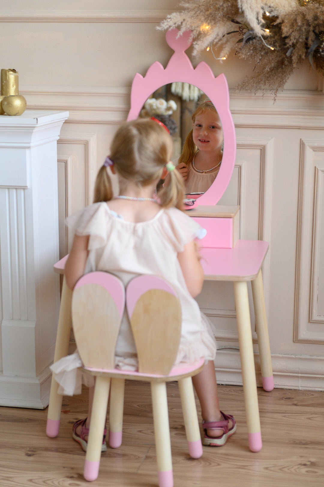 Sminkebord til barn, pink