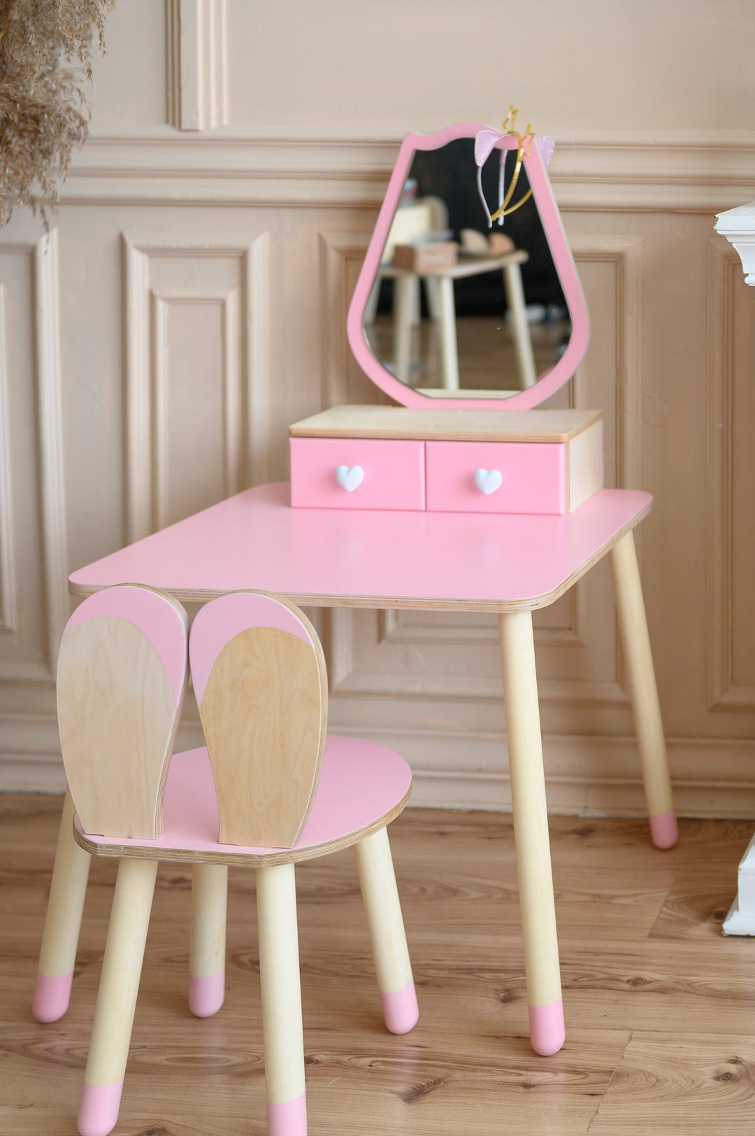 Sminkebord til barn, pink