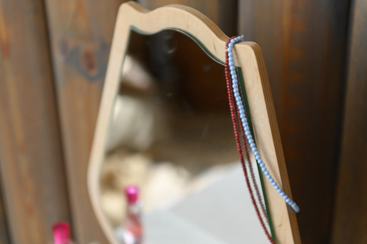 Sminkebord til barn, naturfarvet