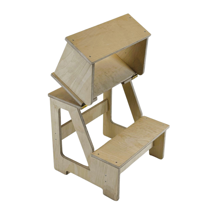 Sammenklappeligt sæde og klatrehjælp til dit barn, naturfarvet