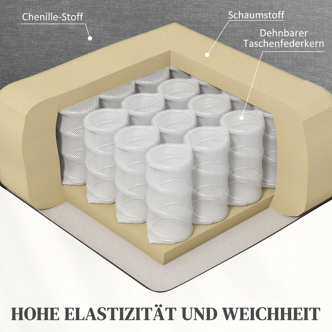 Elektrisk lænestol med stand-up hjælp, massagestol med varmefunktioner, 2 fjernbetjeninger, blødt skum