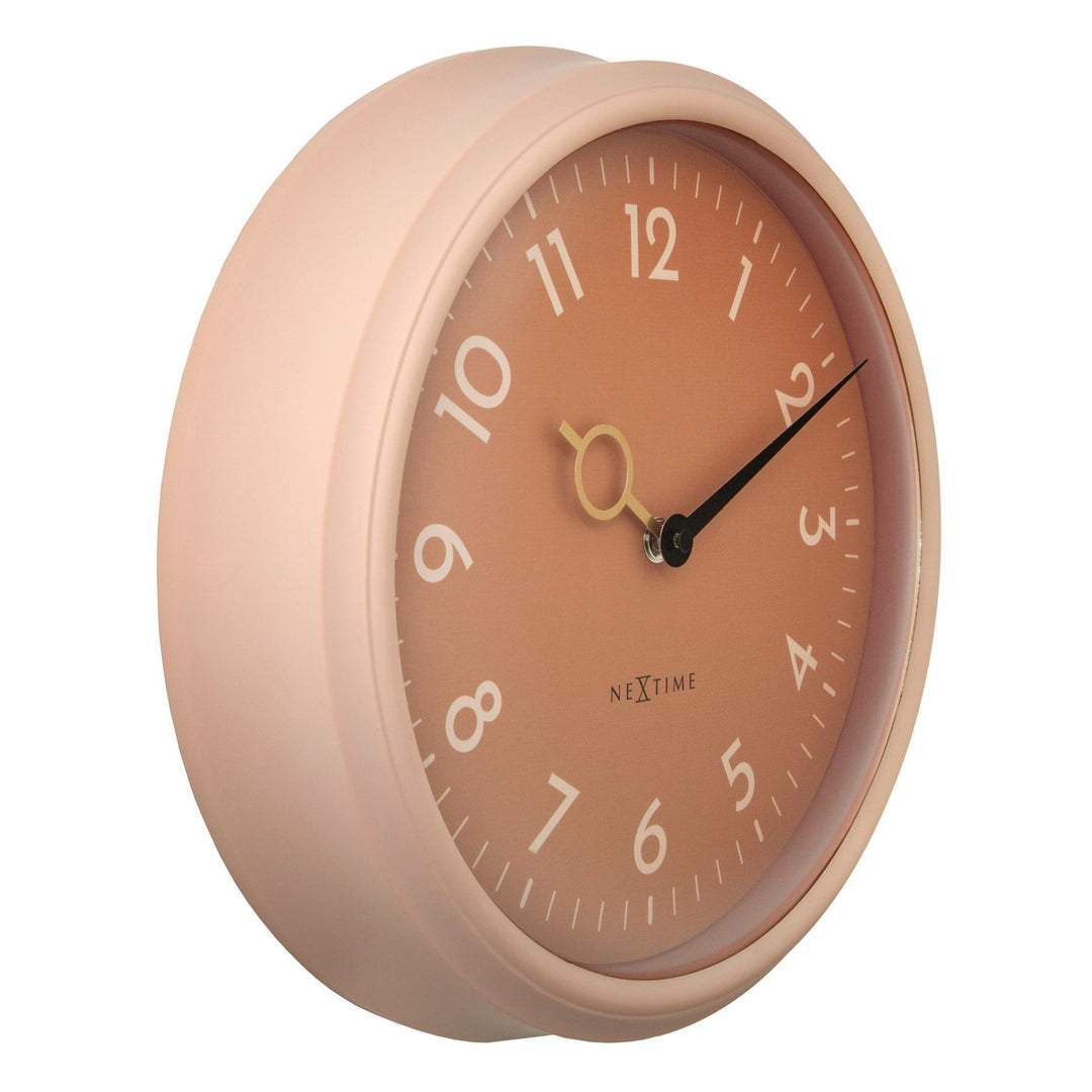 Vægur 30,5 cm-Silent-ABS-NeXtime 'Golden Hour Wall'