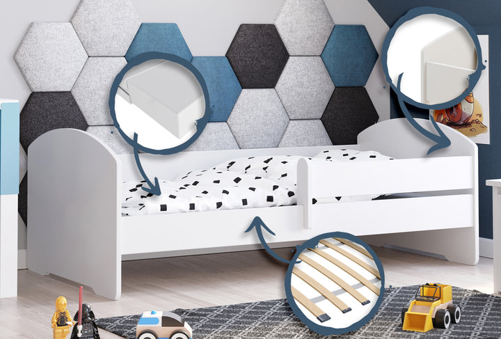 Enkeltseng Luk 140x70 med gelænder