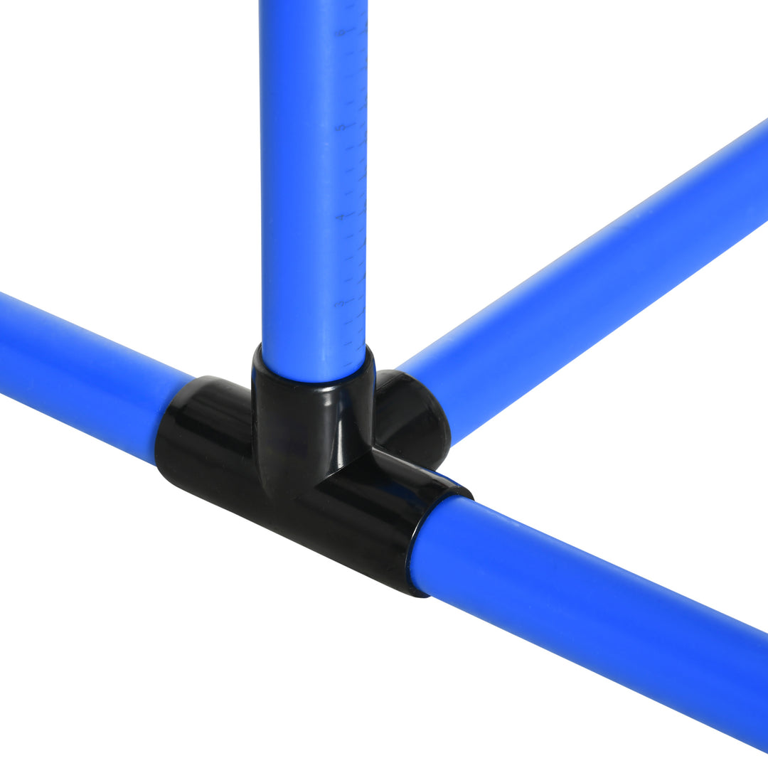 Agility set hunde 4-delt agilityudstyr til hundetræning plug-in forhindringssæt med 4 højdejusterbare forhindringer bæretaske koordinationstræning agilitysæt til spil træning