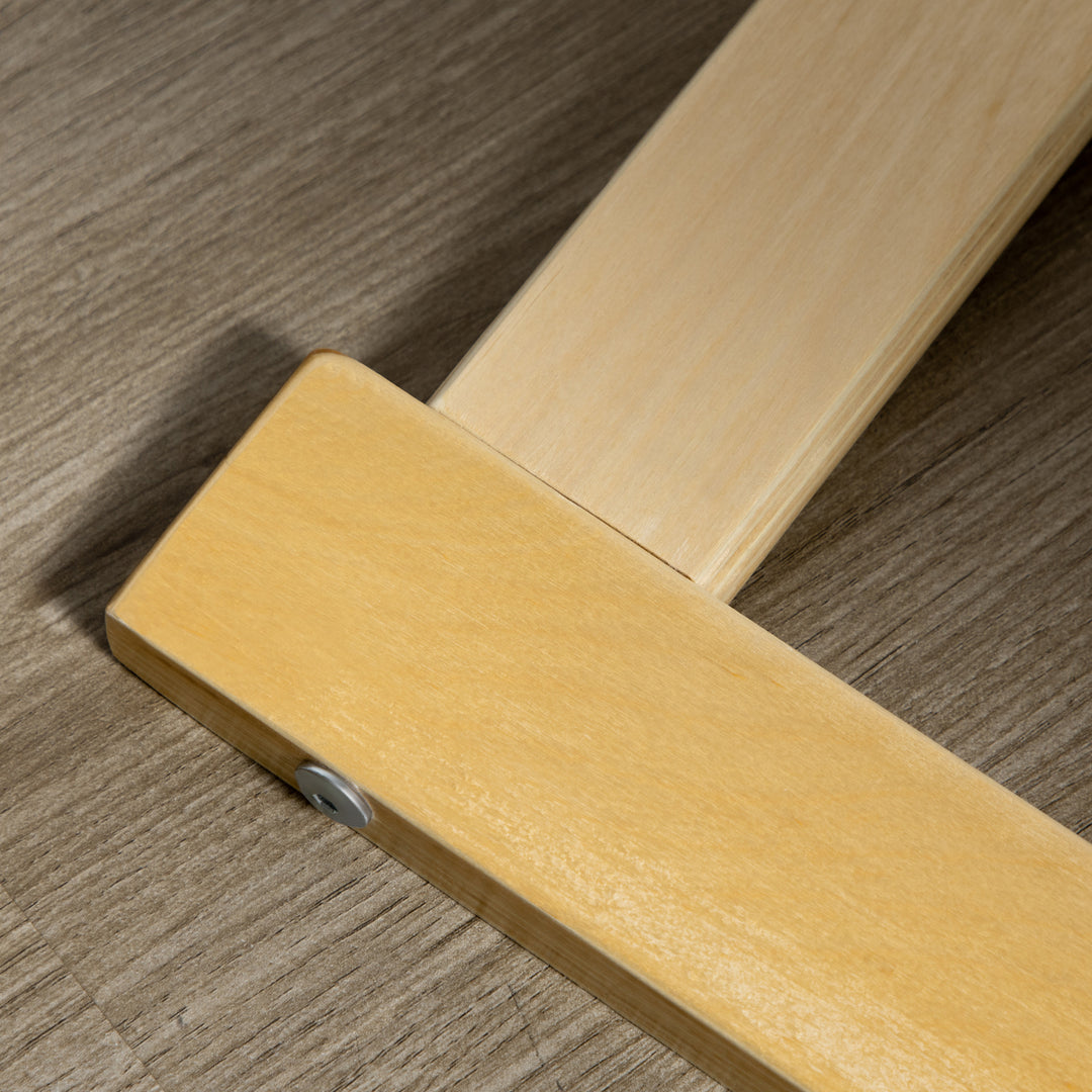 Lænestol med fodskammel, lænestolsæt, op til 120 kg, hørlook, massivt træ, grå + natur, 66,5 x 80 x 99 cm