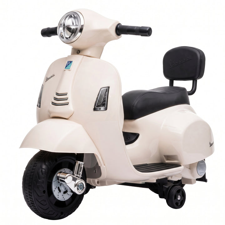 Elmotorcykel til børn Mini Vespa GTS 6V Elmotorcykel Hvid