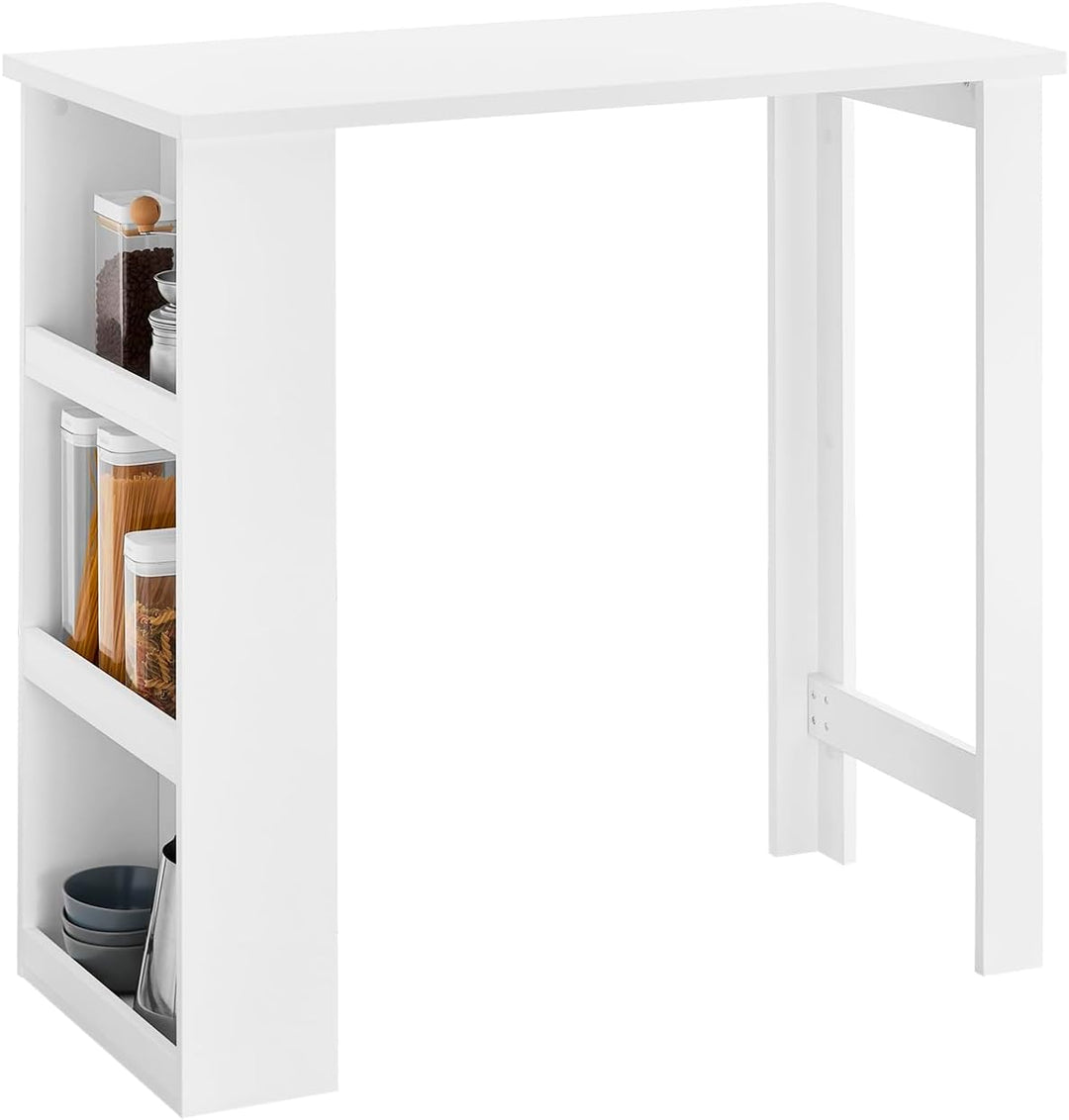 Udnyt pladsen optimalt med dette pladsbesparende, vægmonterede skrivebord i hvid (B100 x D40 x H60 cm)