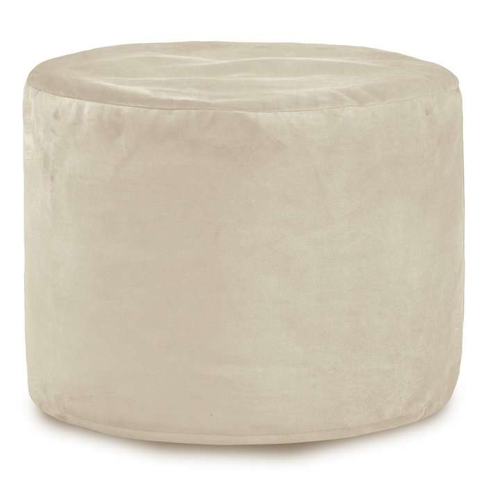 Round Cylinder Pouffe - Soft Velvet