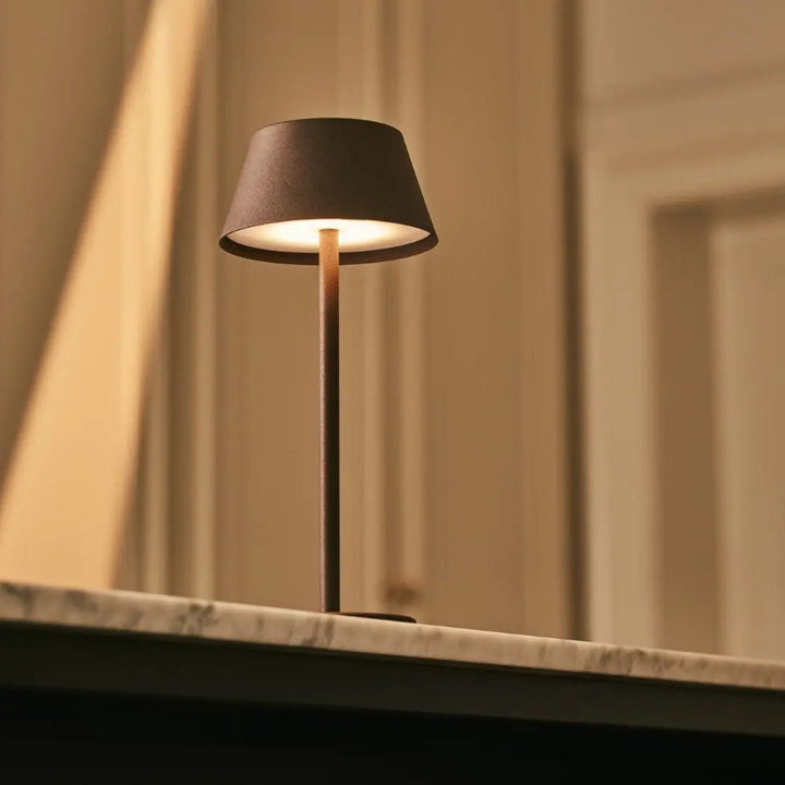 Milou Mocha Brown genopladelig bordlampe