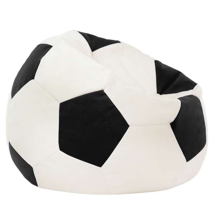 Bean Bag Chair Football XL Children - Soft Velvet