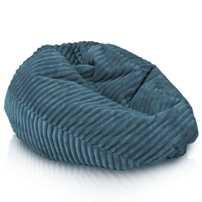 Kids Bean Bag Chair L - Jumbo Corduroy Royal