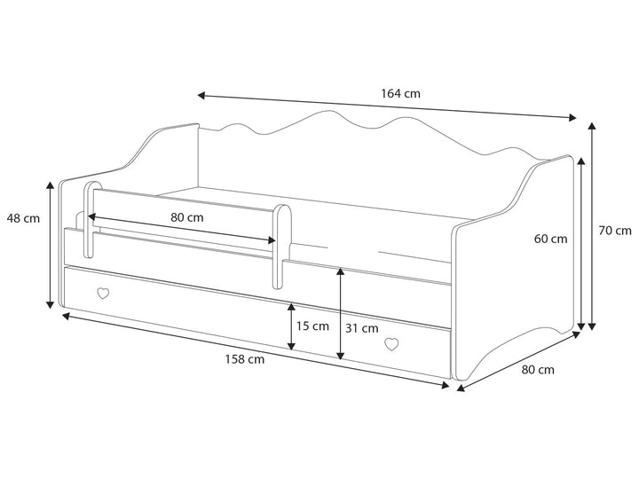 Emma II dobbeltseng 160x80