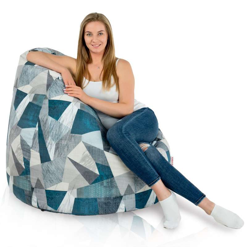 Giant Adult Bean Bag Chair XXL - Premium Printed Fabric