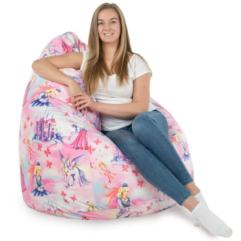 Giant Adult Bean Bag Chair XXL - Premium Printed Fabric