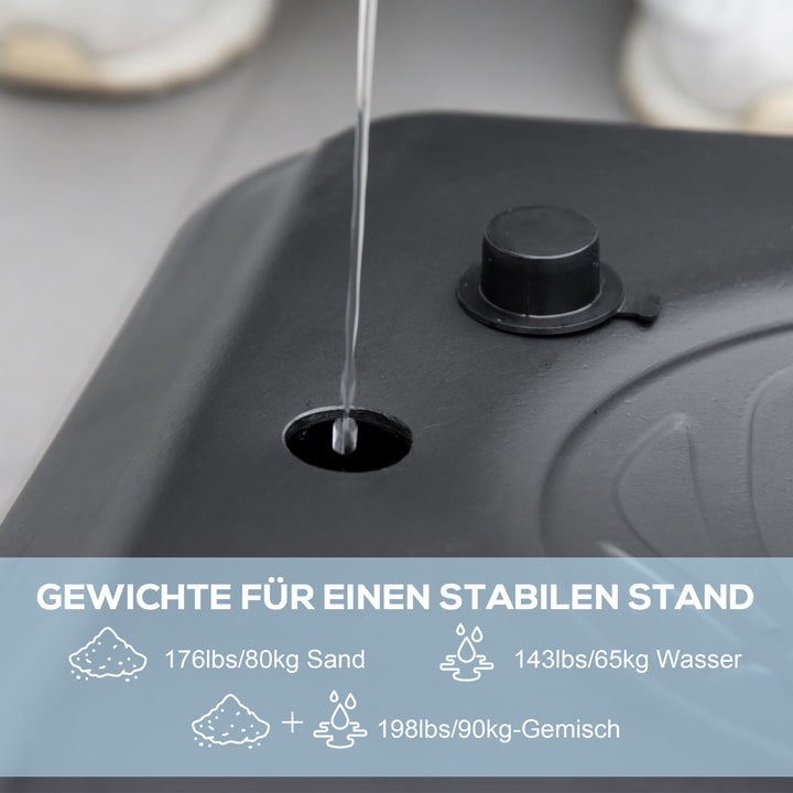 Basketballstativ, udendørs/indendørs, højdejusterbar, med hjul, fyldbar base, basketballhøjde 2,30-3,05 m