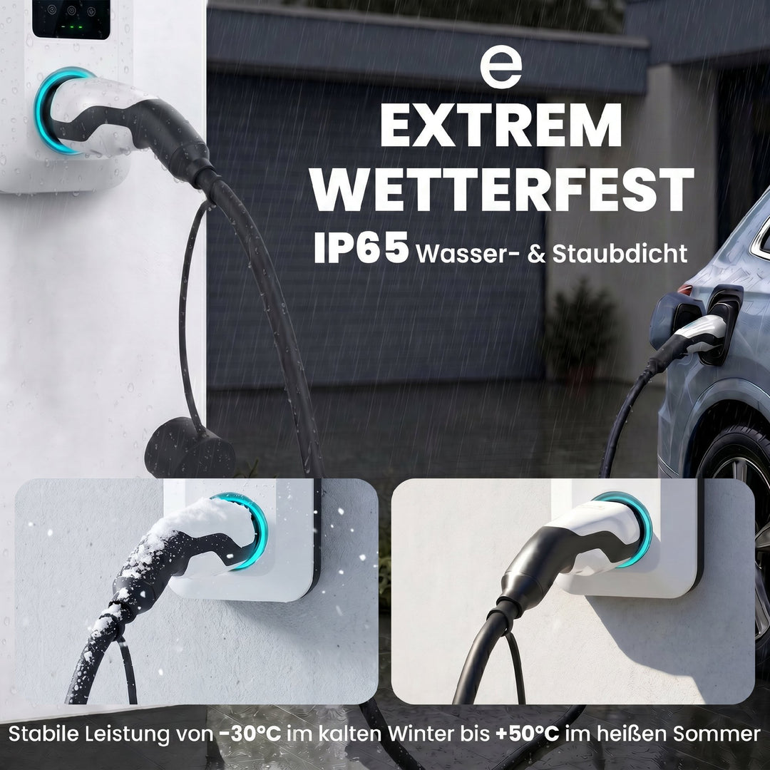Type 2 EV-ladekabel 11 kW 16 A Mode 3, til wallbox IP65-ladestation