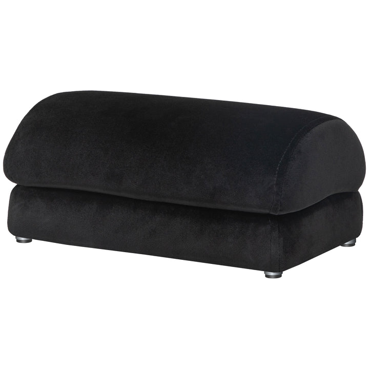 Multifunktionel fodstøtte, buet overflade, skridsikre puder, 32 x 22 x 15 cm, sort