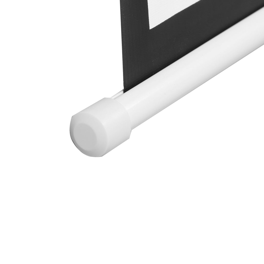 Projektorlærred, 16:9 format, fjernbetjening, 266 x 149 cm (120 tommer), hvid