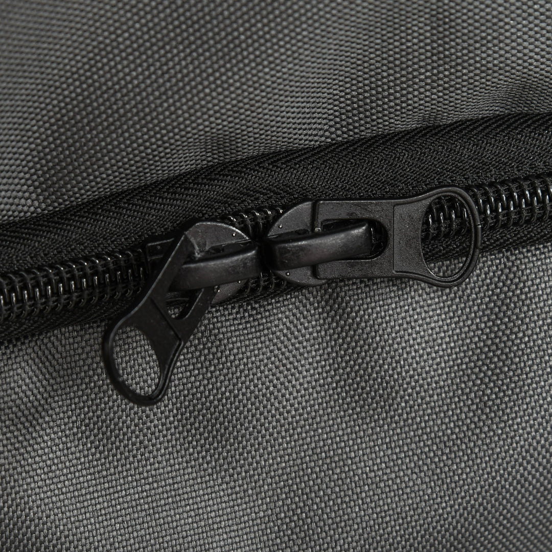 Dog buggy hundevogn op til 10 kg sammenklappelig netkurv med vindue justerbar baldakin mørkegrå 76,5 x 52 x 95 cm