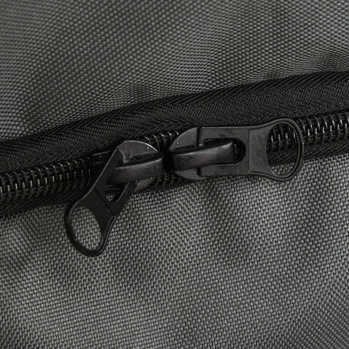 Dog buggy hundevogn op til 10 kg sammenklappelig netkurv med vindue justerbar baldakin mørkegrå 76,5 x 52 x 95 cm