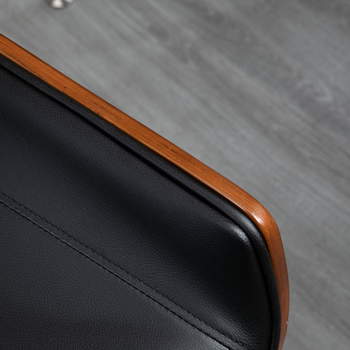 Kontorstol, computerstol, gyngefunktion, højdejusterbar, sort + sølv