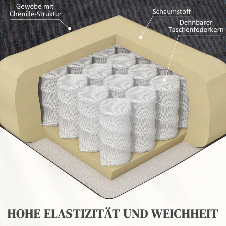 Elektrisk power lift-lænestol med massage- og varmefunktion, usb-porte, kopholdere, mørkegrå