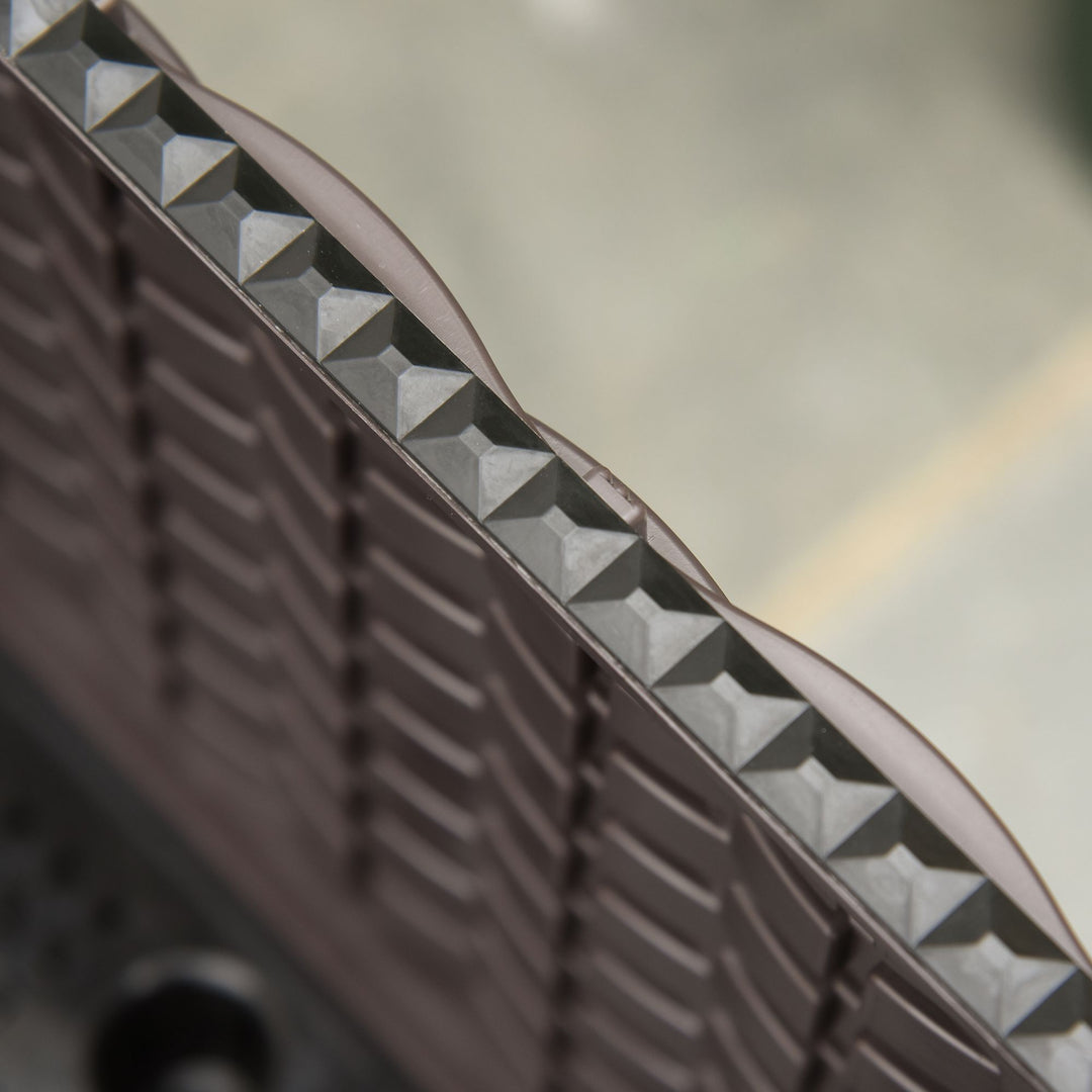 Højbed 4-delt plantekasse med drænhuller i rottinglook, gør-det-selv brun 40 x 40 x 44 cm